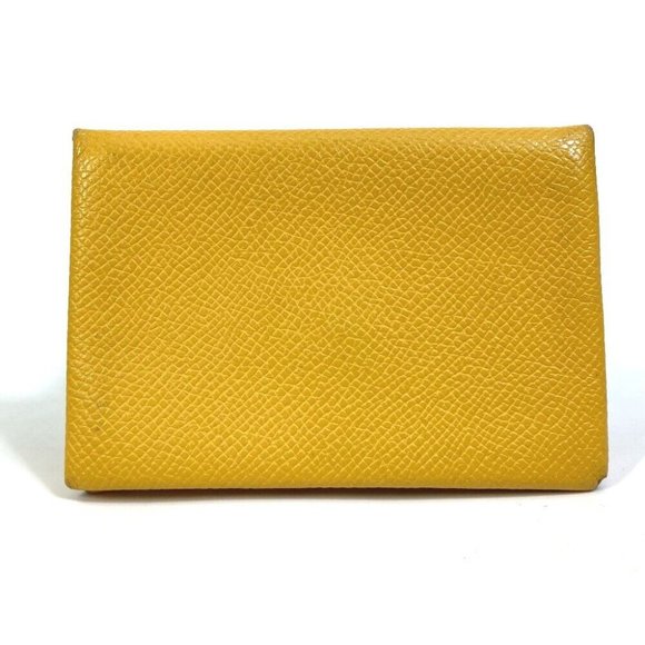 HERMES Calvi Business card holder Small leather goods Pass case Card Case - Picture 8 of 10